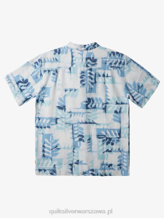 mężczyźni Quiksilver Waterman Canoes Reef techniczna koszulka z krótkim rękawem 4DBV399 zmierzch niebieski kajaki rafa w