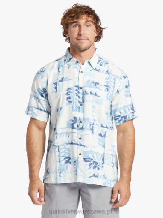 mężczyźni Quiksilver Waterman Canoes Reef techniczna koszulka z krótkim rękawem 4DBV399 zmierzch niebieski kajaki rafa w