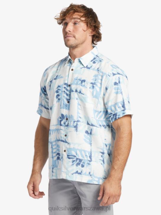 mężczyźni Quiksilver Waterman Canoes Reef techniczna koszulka z krótkim rękawem 4DBV399 zmierzch niebieski kajaki rafa w