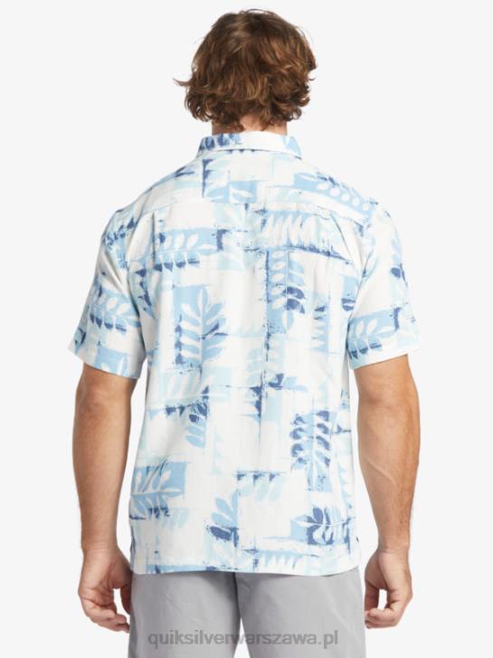 mężczyźni Quiksilver Waterman Canoes Reef techniczna koszulka z krótkim rękawem 4DBV399 zmierzch niebieski kajaki rafa w