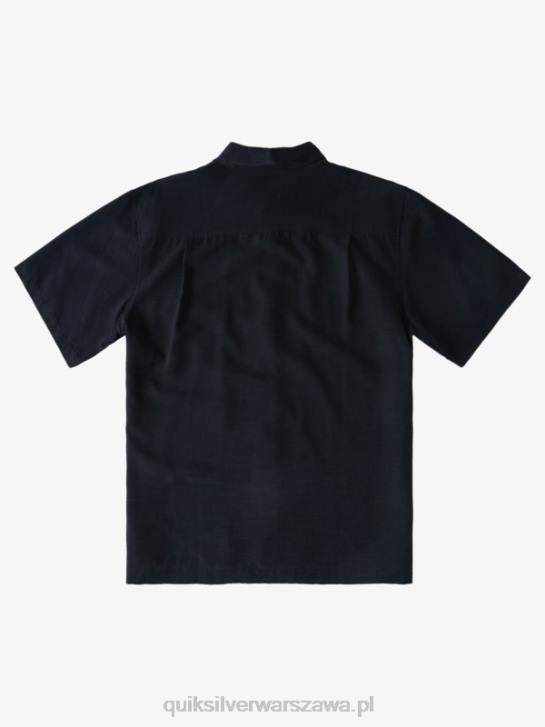 mężczyźni Quiksilver Waterman Tahiti Palms Premium przeciwzmarszczkowa koszula 4DBV868 czarny