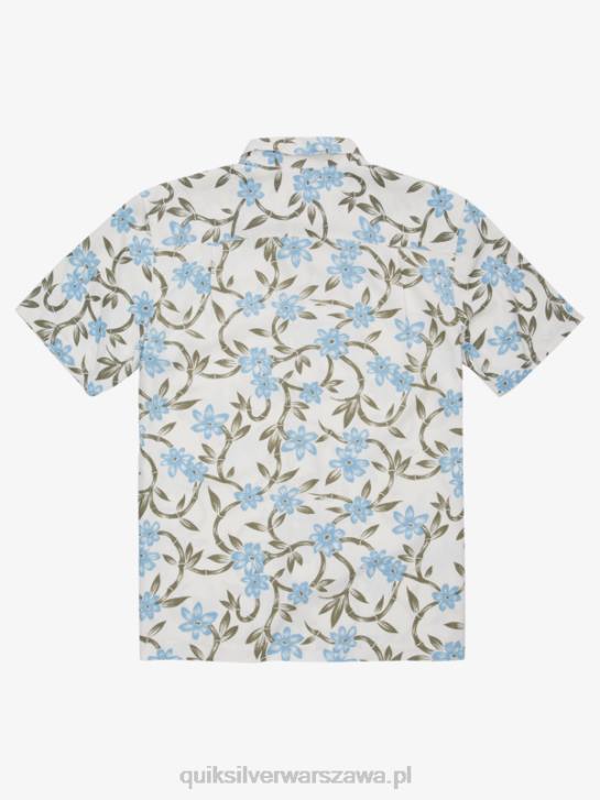 mężczyźni Quiksilver Waterman Twisted Flow koszula z krótkim rękawem 4DBV1351 ciemnoniebieski skręcony przepływ