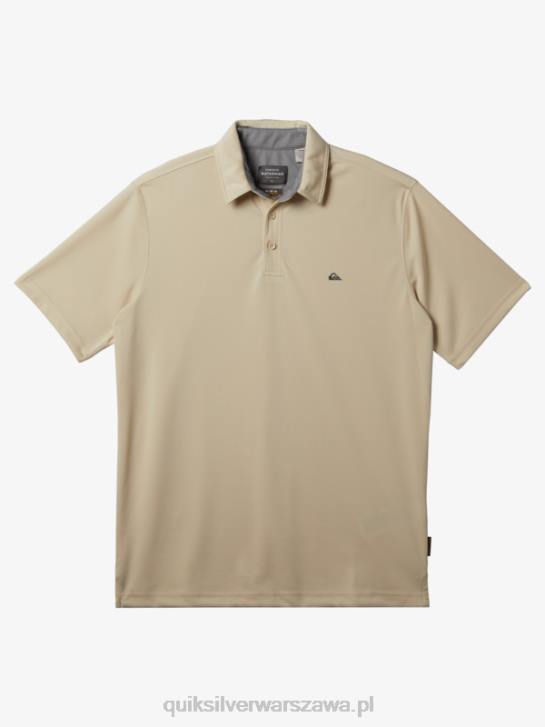 mężczyźni Quiksilver Wodna koszulka polo z krótkim rękawem Waterman 4DBV95 brązowy ryż