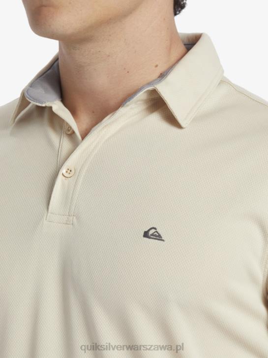 mężczyźni Quiksilver Wodna koszulka polo z krótkim rękawem Waterman 4DBV95 brązowy ryż