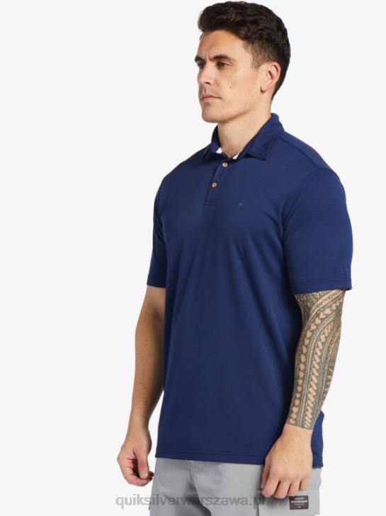 mężczyźni Quiksilver Wodna koszulka polo z krótkim rękawem Waterman 4DBV96 marynarka o północy