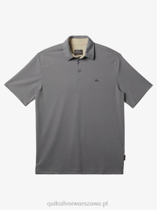 mężczyźni Quiksilver Wodna koszulka polo z krótkim rękawem Waterman 4DBV97 skóra rekina
