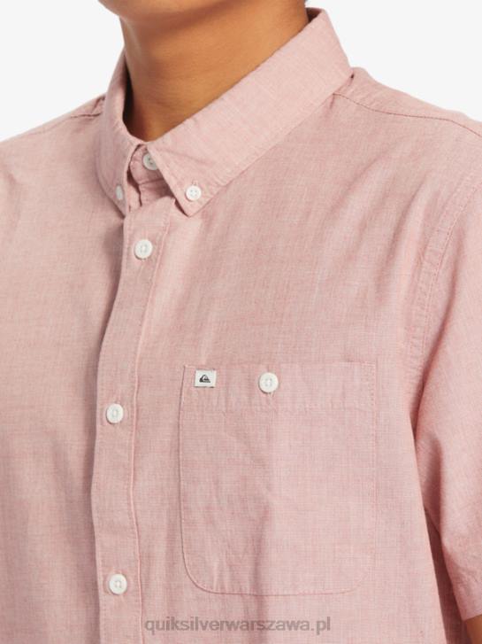 mężczyźni Quiksilver bluzka z krótkim rękawkiem winfall 4DBV379 czerwona ochra