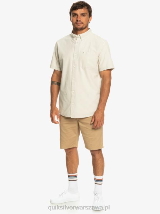 mężczyźni Quiksilver bluzka z krótkim rękawkiem winfall 4DBV381 szarobrązowy plac