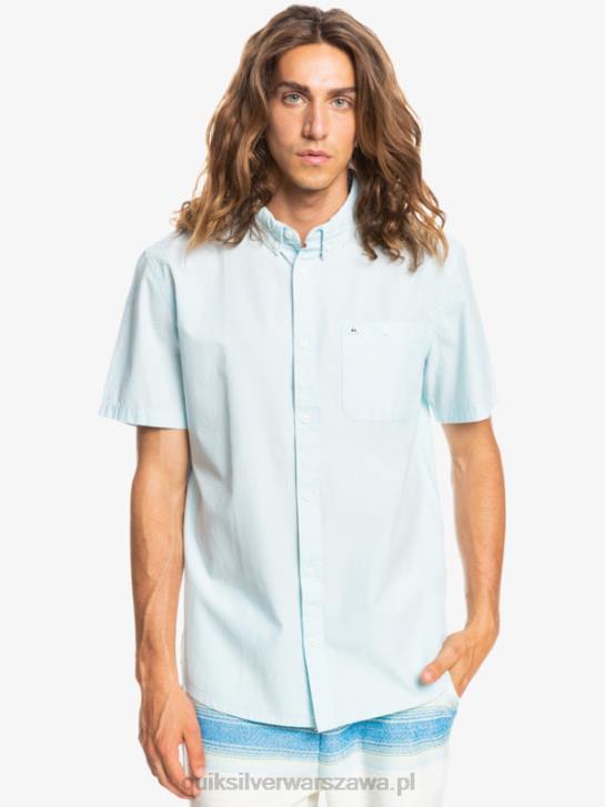 mężczyźni Quiksilver bluzka z krótkim rękawkiem winfall 4DBV384 zwiewny niebieski