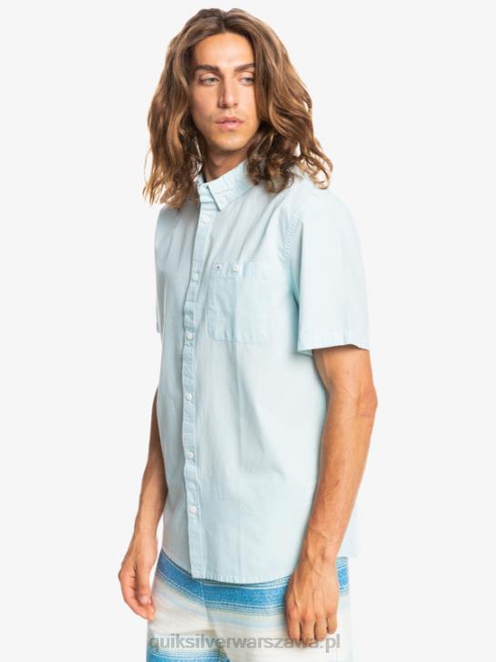 mężczyźni Quiksilver bluzka z krótkim rękawkiem winfall 4DBV384 zwiewny niebieski