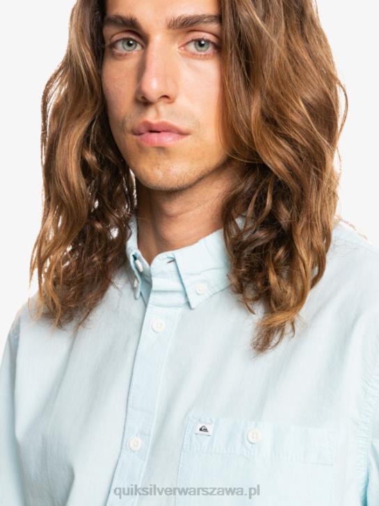 mężczyźni Quiksilver bluzka z krótkim rękawkiem winfall 4DBV384 zwiewny niebieski
