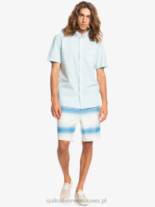 mężczyźni Quiksilver bluzka z krótkim rękawkiem winfall 4DBV384 zwiewny niebieski