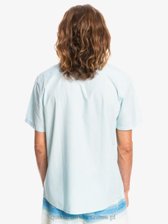 mężczyźni Quiksilver bluzka z krótkim rękawkiem winfall 4DBV384 zwiewny niebieski