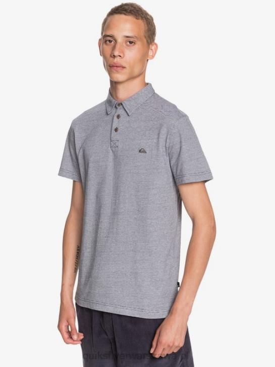 mężczyźni Quiksilver codzienna koszulka polo z krótkim rękawem Sun Cruise 4DBV1551 paryska noc