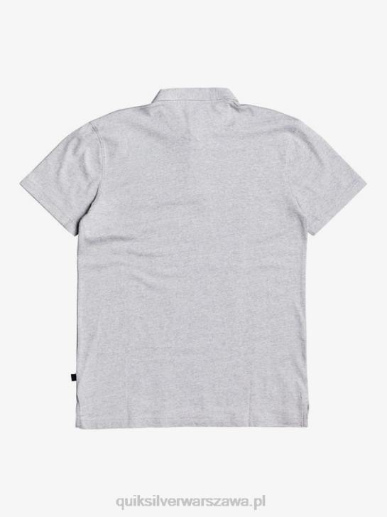mężczyźni Quiksilver codzienna koszulka polo z krótkim rękawem Sun Cruise 4DBV1552 jasnoszary wrzos