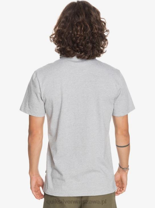 mężczyźni Quiksilver codzienna koszulka polo z krótkim rękawem Sun Cruise 4DBV1552 jasnoszary wrzos