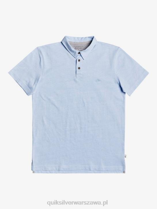 mężczyźni Quiksilver codzienna koszulka polo z krótkim rękawem Sun Cruise 4DBV1553 zwiewny niebieski