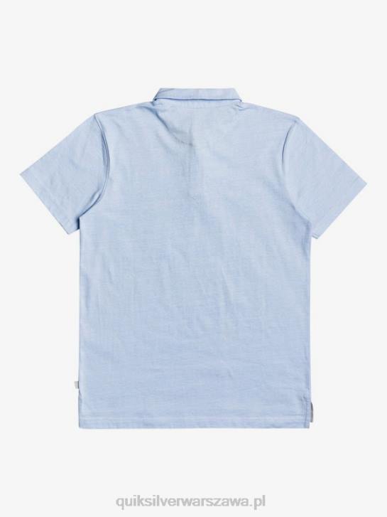 mężczyźni Quiksilver codzienna koszulka polo z krótkim rękawem Sun Cruise 4DBV1553 zwiewny niebieski
