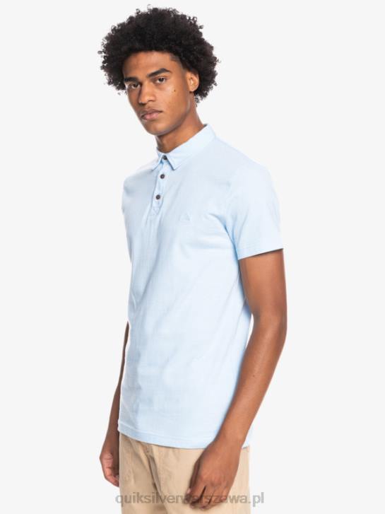 mężczyźni Quiksilver codzienna koszulka polo z krótkim rękawem Sun Cruise 4DBV1553 zwiewny niebieski