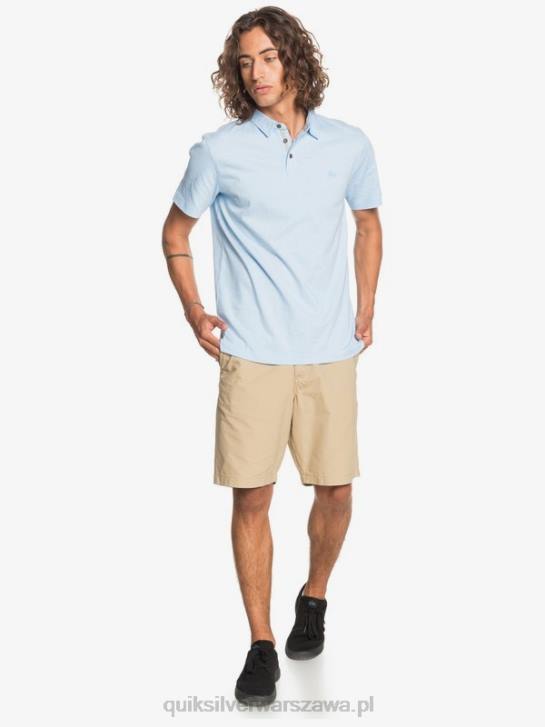 mężczyźni Quiksilver codzienna koszulka polo z krótkim rękawem Sun Cruise 4DBV1553 zwiewny niebieski