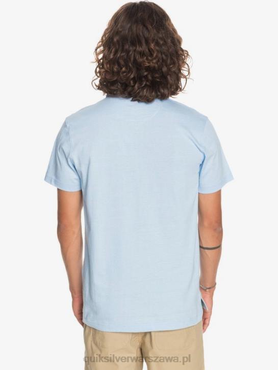 mężczyźni Quiksilver codzienna koszulka polo z krótkim rękawem Sun Cruise 4DBV1553 zwiewny niebieski