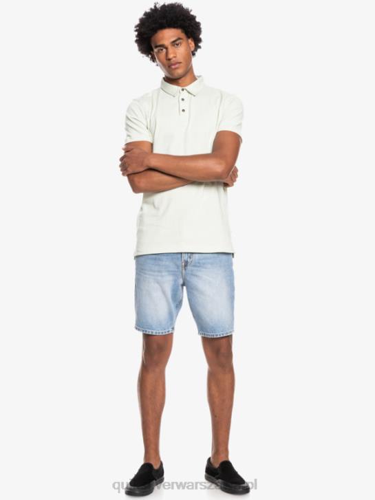 mężczyźni Quiksilver codzienna koszulka polo z krótkim rękawem Sun Cruise 4DBV1554 seledyn