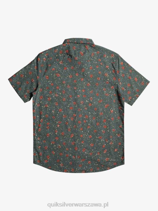 mężczyźni Quiksilver delikatna koszula z krótkim rękawem 4DBV1231 ciemny łupek łagodny fuzz