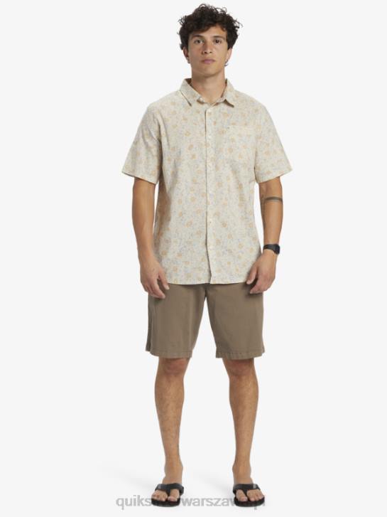 mężczyźni Quiksilver delikatna koszula z krótkim rękawem 4DBV1232 meszek brzozowy