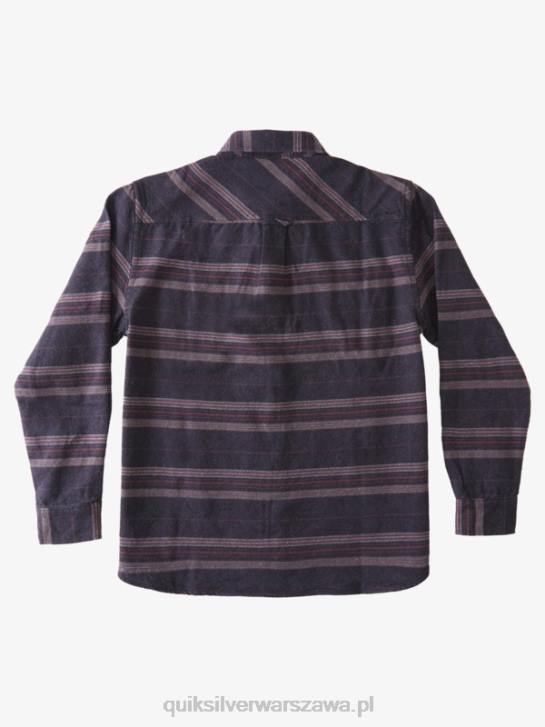 mężczyźni Quiksilver flanelowa koszula Waterman z poziomym grzbietem i długimi rękawami 4DBV1121 czarny poziomy grzbiet