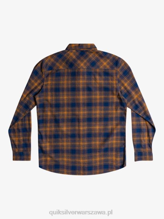 mężczyźni Quiksilver flanelowa koszula ganaway ze stretchem z długimi rękawami 4DBV1767 niebieski ganaway z insygniami