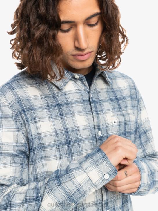 mężczyźni Quiksilver flanelowa koszula ganaway ze stretchem z długimi rękawami 4DBV1768 ganawa brzozowa