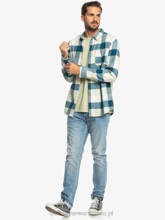 mężczyźni Quiksilver flanelowa koszula z długim rękawem marki Motherfly 4DBV1573 mędrzec pustynny