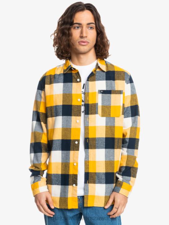 mężczyźni Quiksilver flanelowa koszula z długim rękawem marki Motherfly 4DBV1575 mucha brzozowa 223