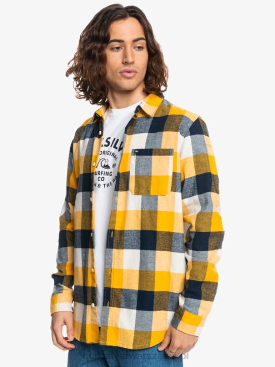 mężczyźni Quiksilver flanelowa koszula z długim rękawem marki Motherfly 4DBV1575 mucha brzozowa 223