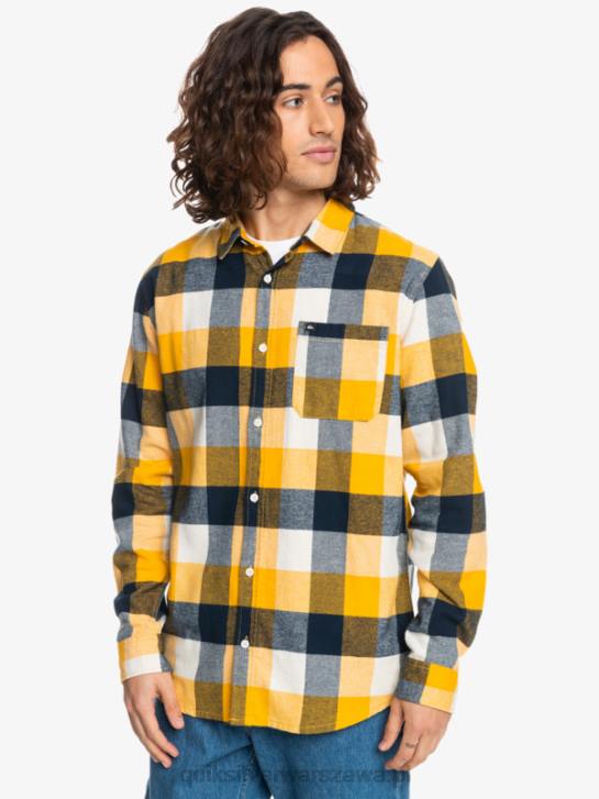mężczyźni Quiksilver flanelowa koszula z długim rękawem marki Motherfly 4DBV1575 mucha brzozowa 223