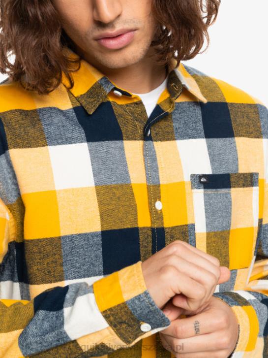 mężczyźni Quiksilver flanelowa koszula z długim rękawem marki Motherfly 4DBV1575 mucha brzozowa 223