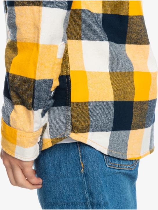 mężczyźni Quiksilver flanelowa koszula z długim rękawem marki Motherfly 4DBV1575 mucha brzozowa 223