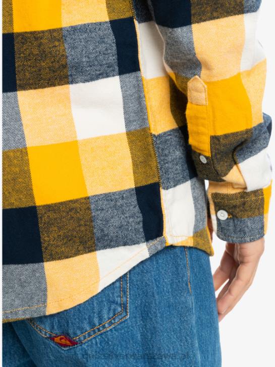 mężczyźni Quiksilver flanelowa koszula z długim rękawem marki Motherfly 4DBV1575 mucha brzozowa 223