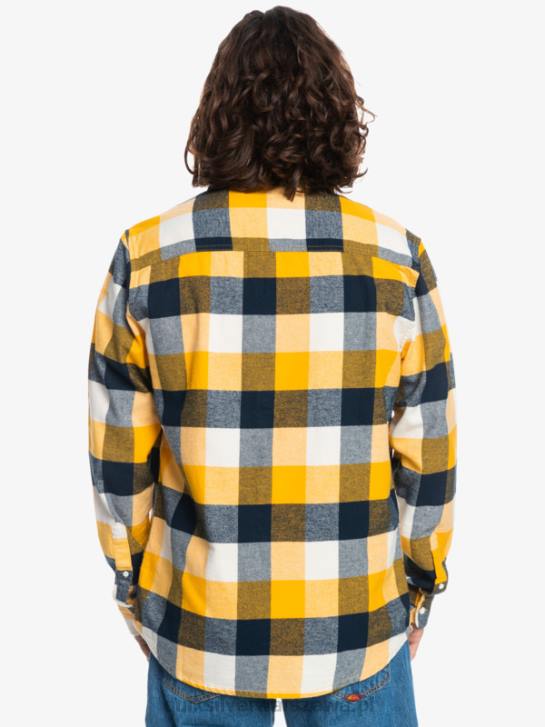 mężczyźni Quiksilver flanelowa koszula z długim rękawem marki Motherfly 4DBV1575 mucha brzozowa 223