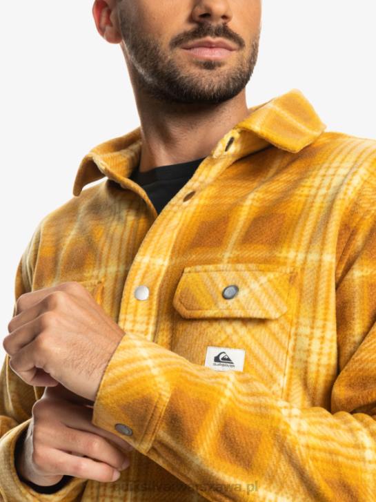 mężczyźni Quiksilver flanelowa koszula z długimi rękawami surf day 4DBV1555 cień z brązowego cukru