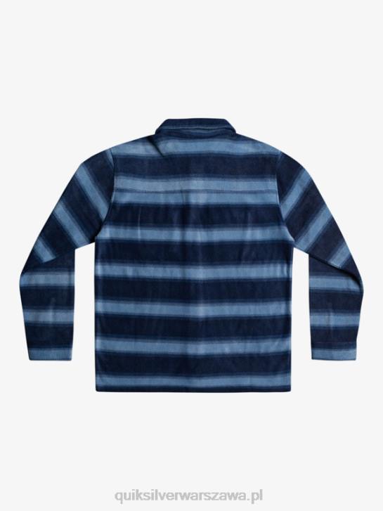 mężczyźni Quiksilver flanelowa koszula z długimi rękawami surf day 4DBV1556 granatowa marynarka flanelowa w paski