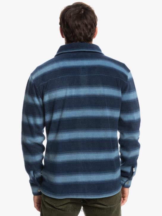 mężczyźni Quiksilver flanelowa koszula z długimi rękawami surf day 4DBV1556 granatowa marynarka flanelowa w paski
