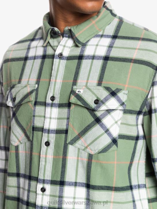 mężczyźni Quiksilver flanelowa koszula z długimi rękawami w kolorze lipy 4DBV1427 loden mróz lipa stretch
