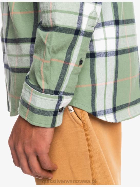 mężczyźni Quiksilver flanelowa koszula z długimi rękawami w kolorze lipy 4DBV1427 loden mróz lipa stretch