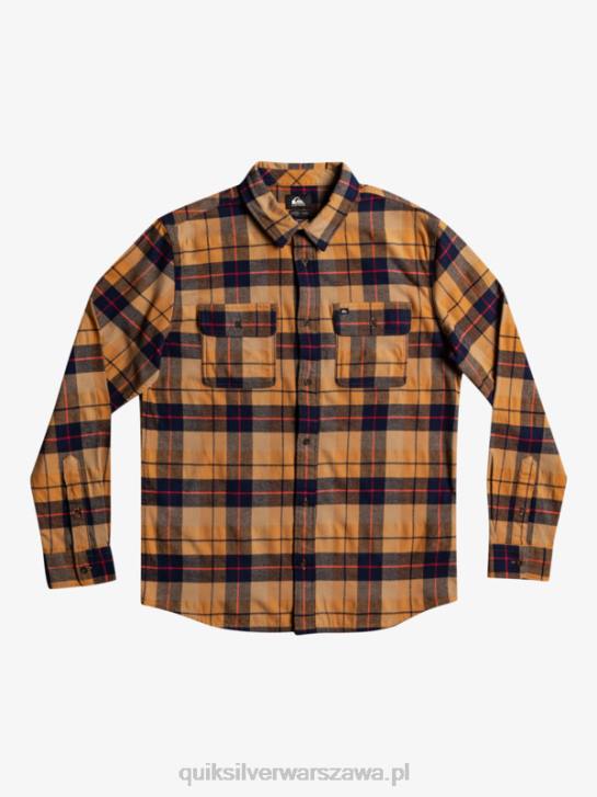 mężczyźni Quiksilver koszula kinsale ze stretchem z długimi rękawami 4DBV1506 kinsale z brązowego cukru