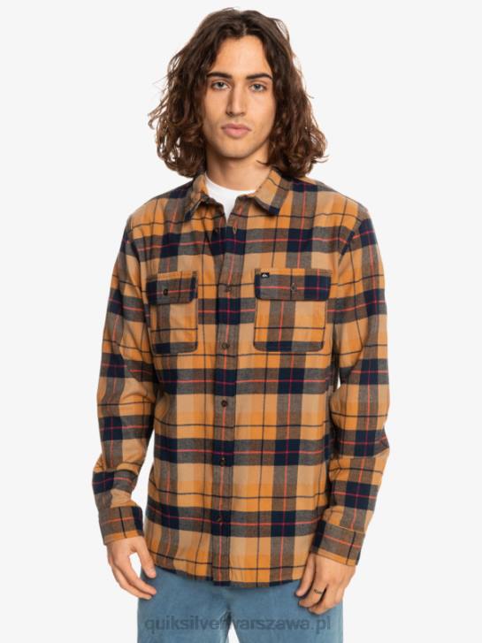mężczyźni Quiksilver koszula kinsale ze stretchem z długimi rękawami 4DBV1506 kinsale z brązowego cukru