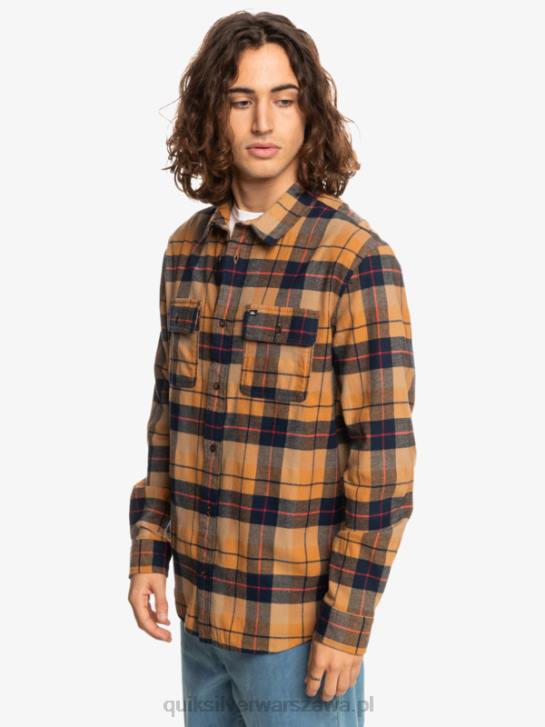 mężczyźni Quiksilver koszula kinsale ze stretchem z długimi rękawami 4DBV1506 kinsale z brązowego cukru