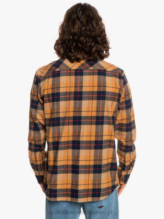 mężczyźni Quiksilver koszula kinsale ze stretchem z długimi rękawami 4DBV1506 kinsale z brązowego cukru