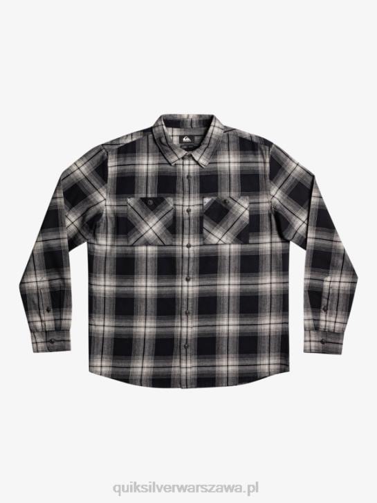 mężczyźni Quiksilver koszula saturn w kratę z długim rękawem 4DBV1692 czarny Saturn