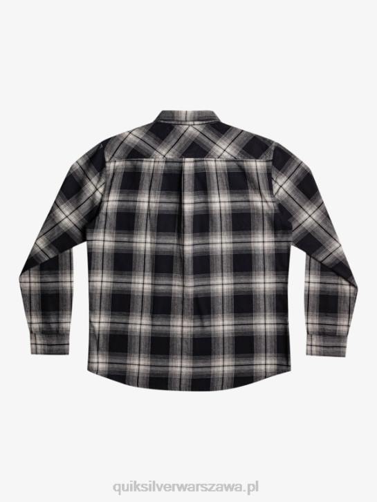 mężczyźni Quiksilver koszula saturn w kratę z długim rękawem 4DBV1692 czarny Saturn